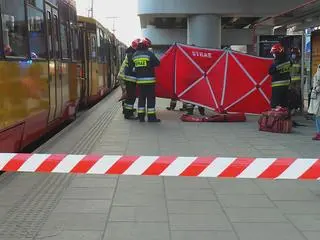 Zderzenie tramwajów na rondzie Starzyńskiego