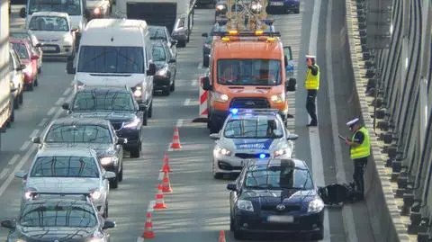 Wypadek na S8. Motocyklista trafił do szpitala