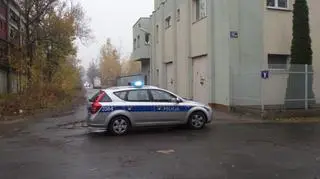 Policja zabezpiecza teren