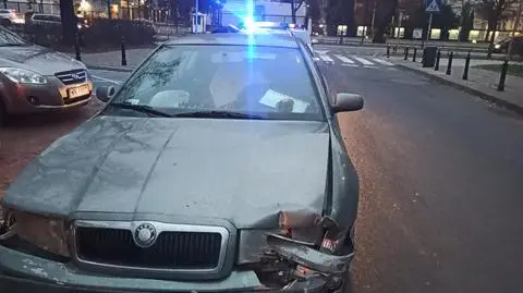 Kolizja w Śródmieściu. "Kierująca pod wpływem alkoholu"