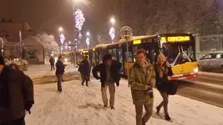 Autobusy nie mogą podjechać Belwederską