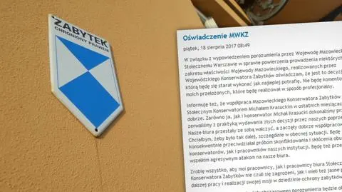 Nowe porozumienie w sprawie zabytków? "Pożyjemy, zobaczymy"