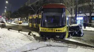 Tramwaj zderzył się z taksówką