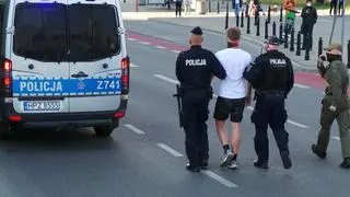 Protest przedsiębiorców w centrum