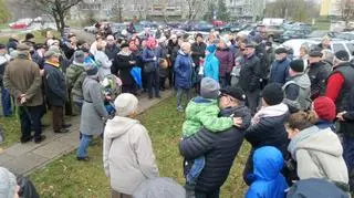 Protest mieszkańców na Marymoncie