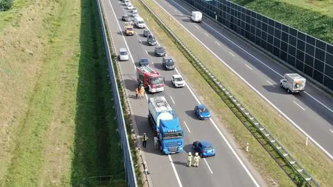 Utrudnienia na autostradzie 