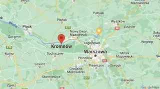 Do wypadku doszło w miejscowości Kromnów pod Sochaczewem