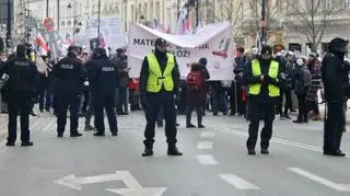 Przemarsz protestujących