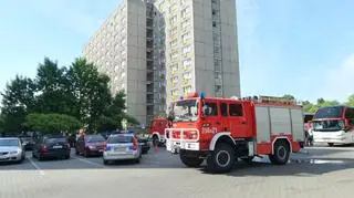 Pożar w hotelu na Mokotowie