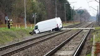 Zderzenie busa i pociągu w pobliżu Piotrkowic