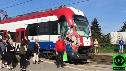 Wypadek na przejeździe w Regułach. Pociąg zderzył się z ciężarówką