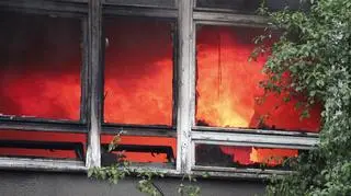 Pożar przy Nałęczowskiej