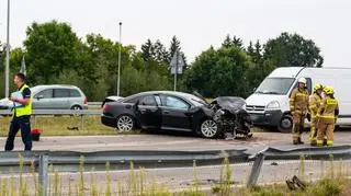 Trzy auta zderzyły się pod Garwolinem