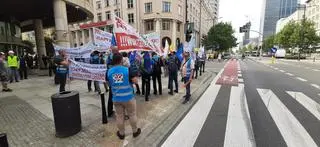 Protest górników i energetyków w centrum Warszawy