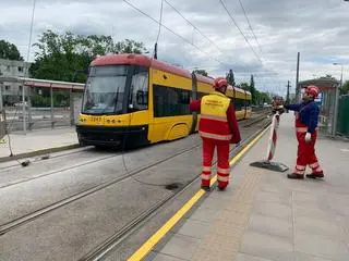 Zerwana trakcja tramwajowa na Bemowie