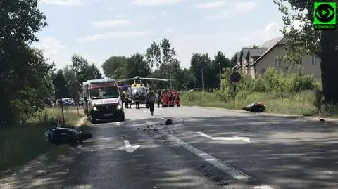 Zderzenie motocykli. Jedna osoba nie żyje