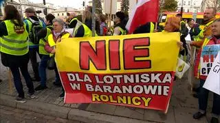 Protest przeciwko budowie CPK