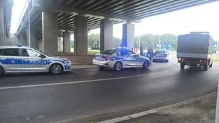 Policjant trafił do szpitala na badania 