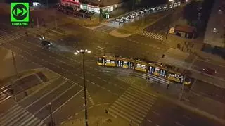 Piszczące tramwaje przy Banacha