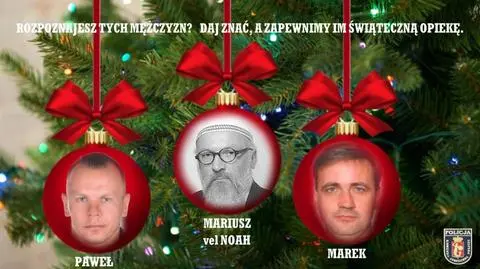 Twarze poszukiwanych trafiły na bombki. Policja: skontaktujemy ich ze Świętym Mikołajem