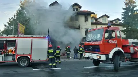 Spłonął sklep rowerowy w Wawrze