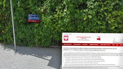 Sąd uchylił zmianę nazw czterech kolejnych ulic. To 47. taka decyzja