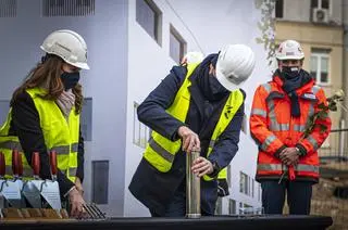 Wmurowanie kamienia węgielnego pod rozbudowę Szpitala Bielańskiego