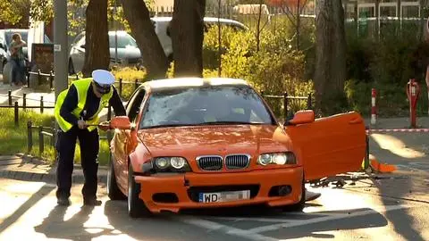 BMW wjechało w mężczyznę na Sokratesa 