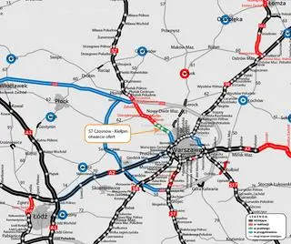 Rozbudowa S7 - przetarg na odcinek Czosnów a Kiełpin