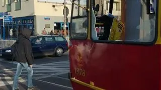 Kolizja z tramwajem