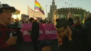 Manifestacja w sprawie prawa do aborcji