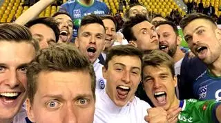 Zwycięskie selfie po meczu z Effectorem Kielce