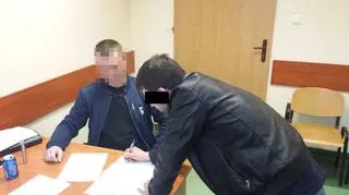 Zatrzymany przez policjantów mężczyzna