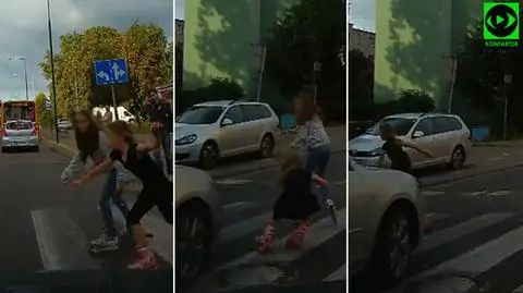 Zahamował tuż przed dziećmi. Świadek: zamarłem całkowicie