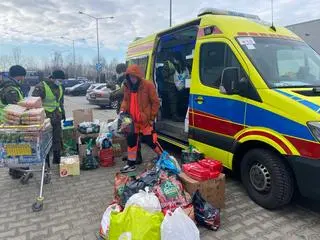 Zbiórka darów z Warszawy trafiła pod ukraińską granicę