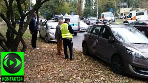 Motocyklista w szpitalu po zderzeniu z renault