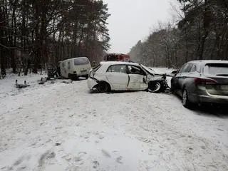 Zderzenie w Józefowie pod Otwockiem 