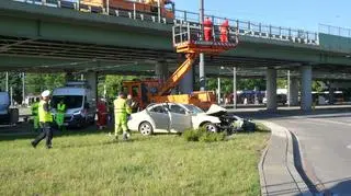 Wypadek na rondzie Starzyńskiego