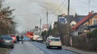 Pożar budynku mieszkalnego w Rembertowie