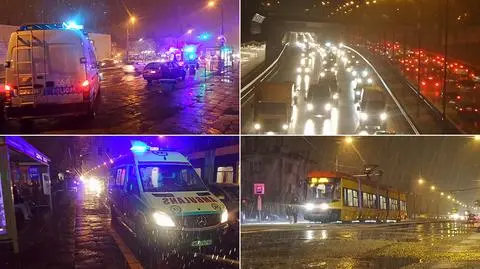 Fatalne warunki na ulicach, kilka potrąceń pieszych 