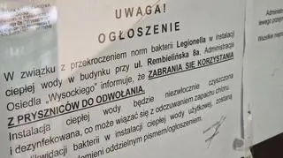 Mieszkańcy bloku na Bródnie mają zakaz korzystania z pryszniców