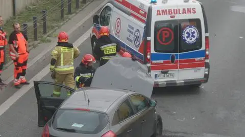 Tir, bus i auto osobowe zderzyły się na trasie S8