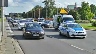 Wypadek z udziałem motocyklistki na Wisłostradzie