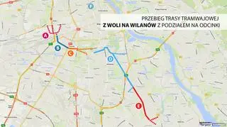 Tramwaj z Woli na Wilanów