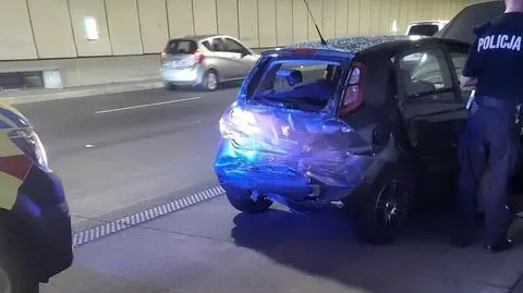 Zderzenie w tunelu POW