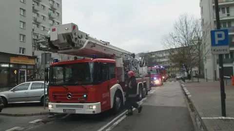 Pożar w kuchni, lokator nietrzeźwy