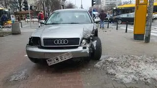 Zderzenie na dwóch aut na Ochocie