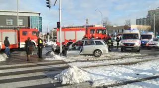 Wypadek na ul. Broniewskiego