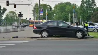 Mercedes wjechał w wózek z niemowlakiem