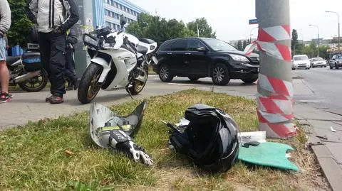 Zderzenie skutera z motocyklem. Kierowcy ranni